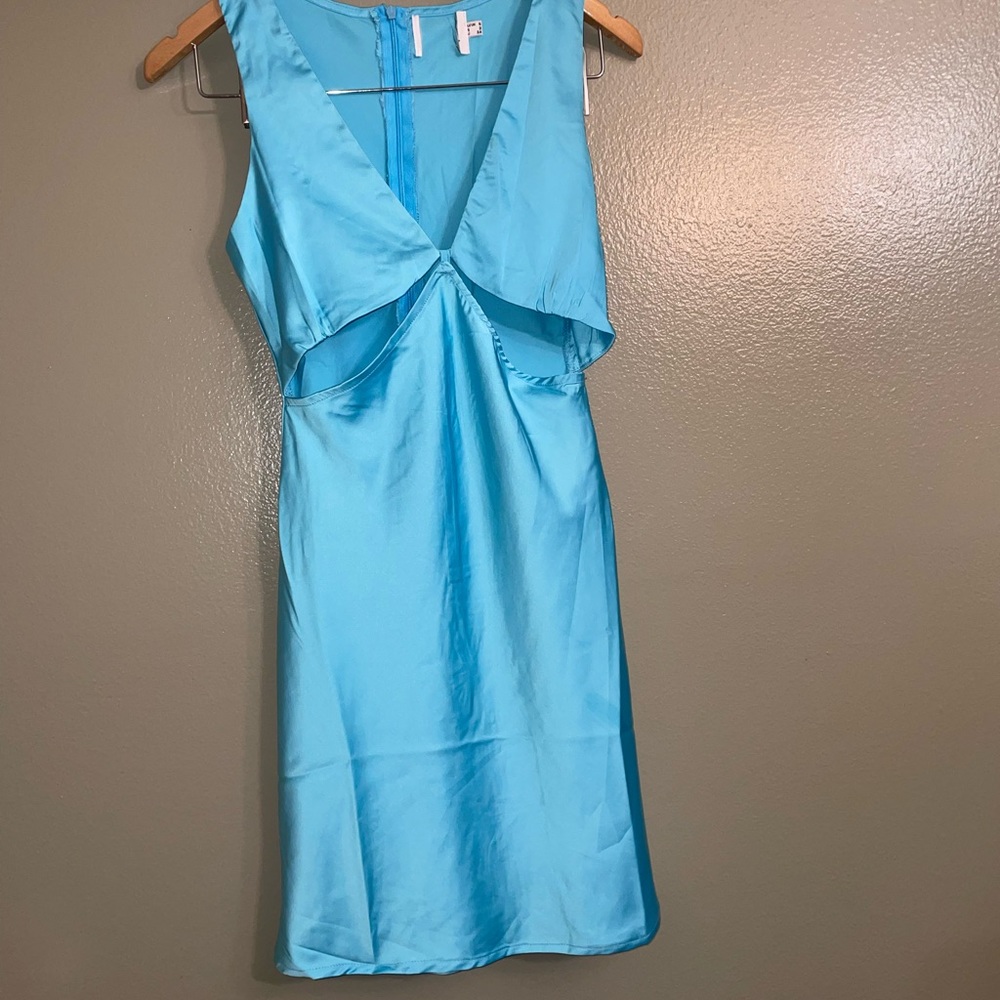 Princess Polly Savage One Mini Dress Blue NWOT - Picture 2 of 11